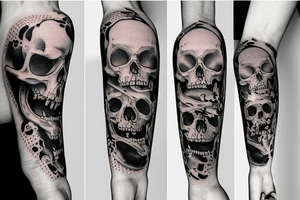 memento mori and amor fati combined tattoo idea