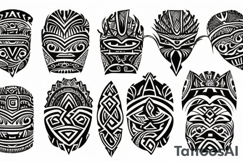 Polynesia tattoo sleeve tattoo idea