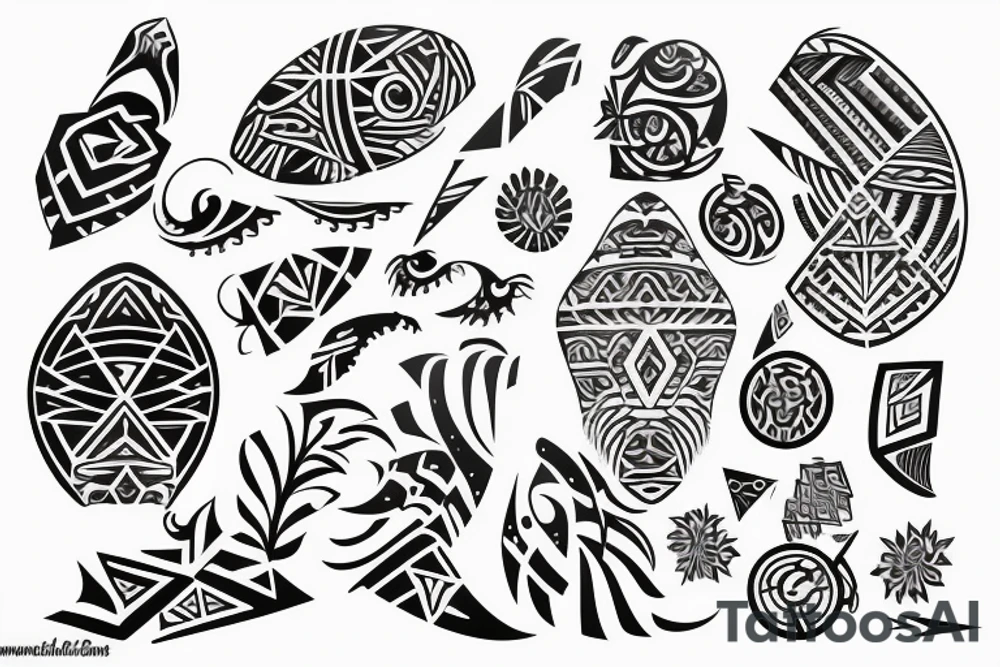 Polynesia tattoo sleeve tattoo idea