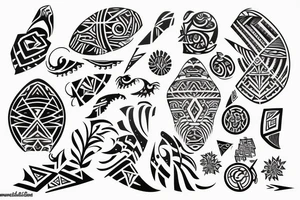 Polynesia tattoo sleeve tattoo idea