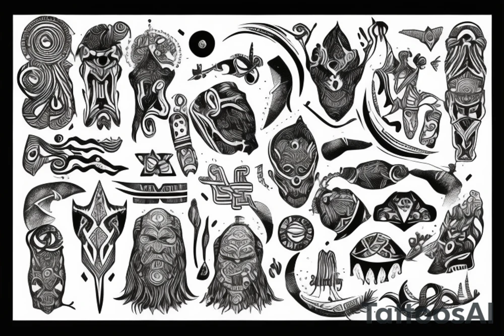 nordic tribal tattoo idea