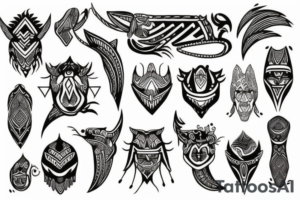 nordic tribal tattoo idea