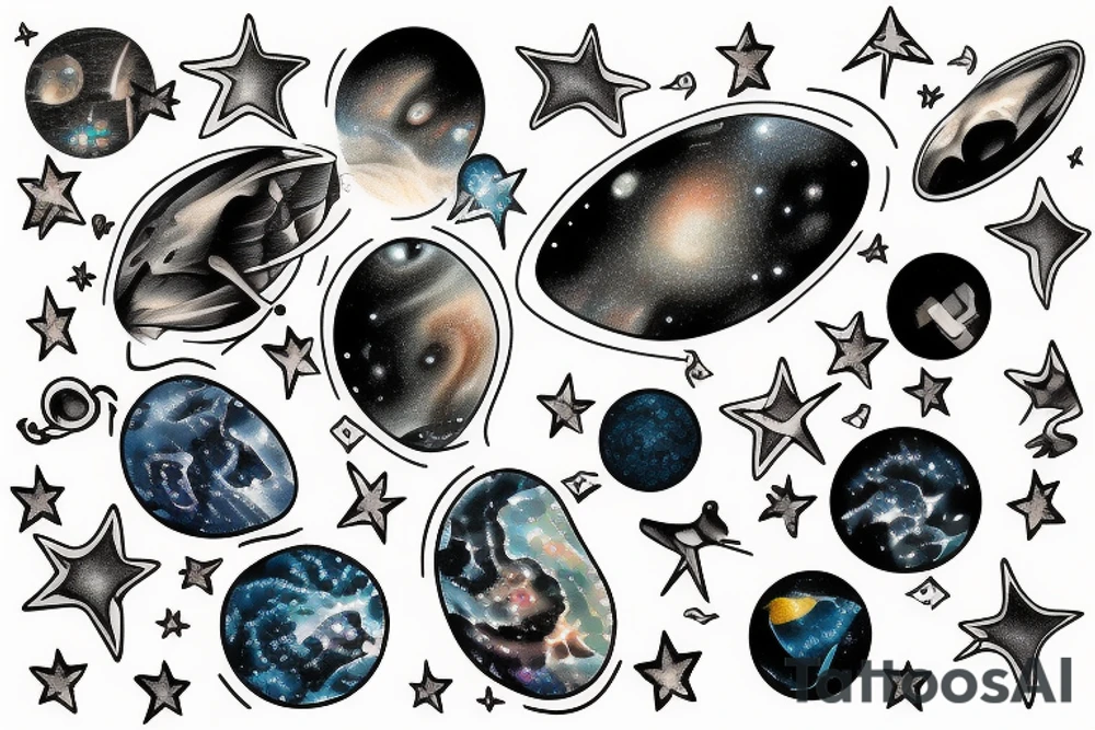 hubble deep field tattoo idea