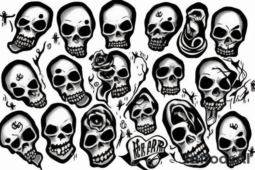 Baby, take my hand don't fear the reaper tattoo idea
