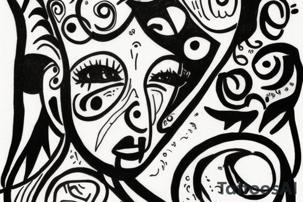 Head explotes in the moom tattoo idea