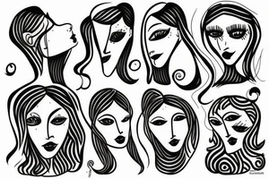 Head in the moom tattoo idea