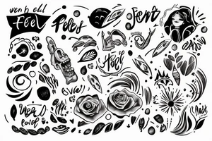 I wanna feel it all joy, pain, and sky tattoo idea