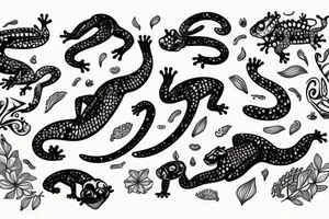 Gecko with no tail tattoo idea