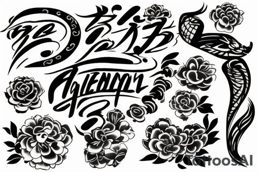 Vietnamese new year tattoo idea