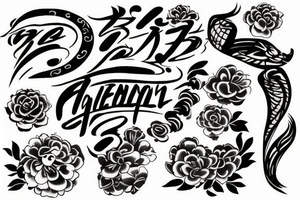 Vietnamese new year tattoo idea