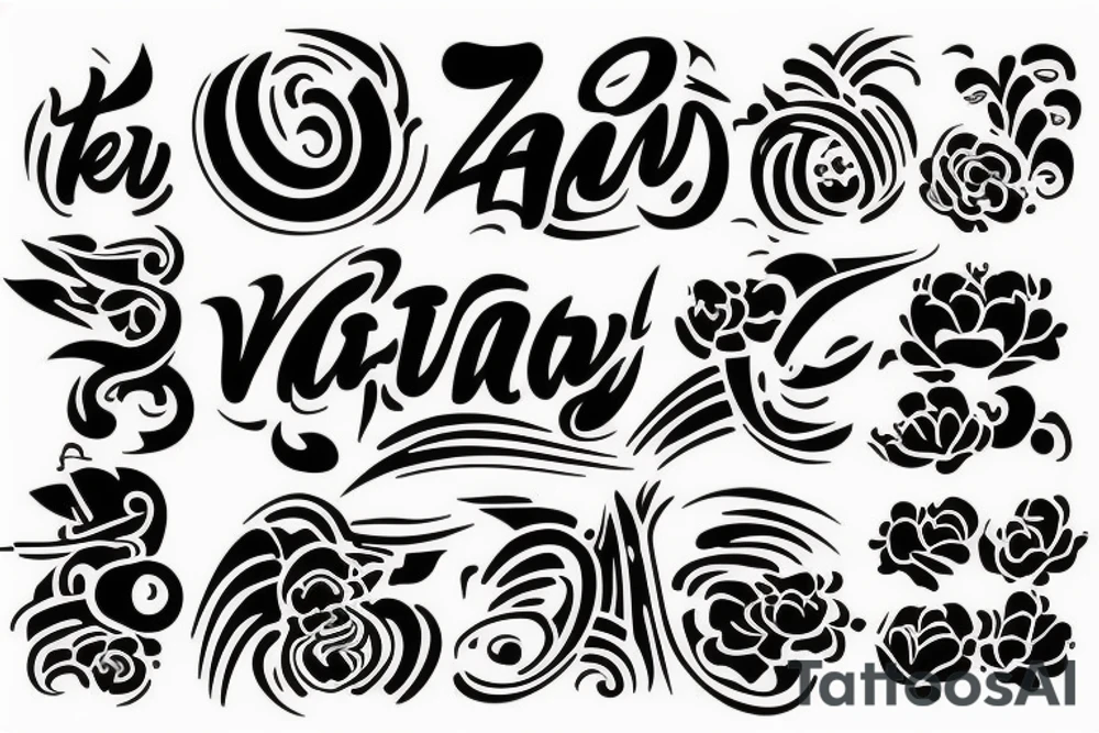 Vietnamese new year tattoo idea