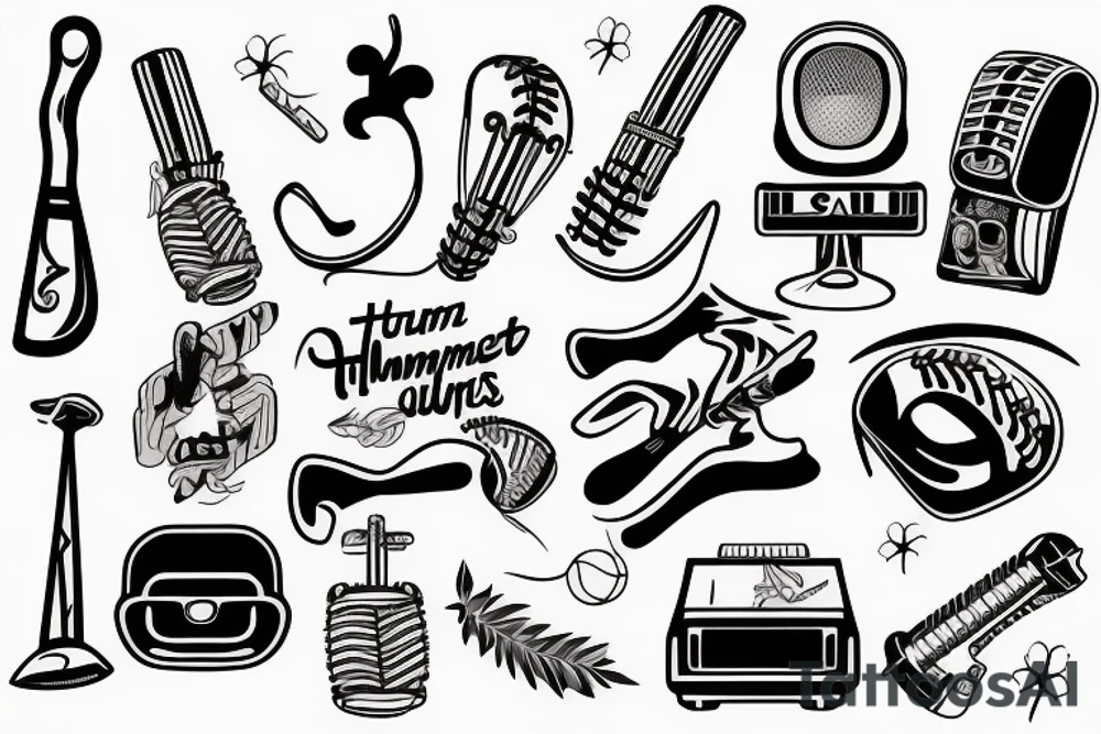 Softball
Music note
Hammer
Camping trailer tattoo idea