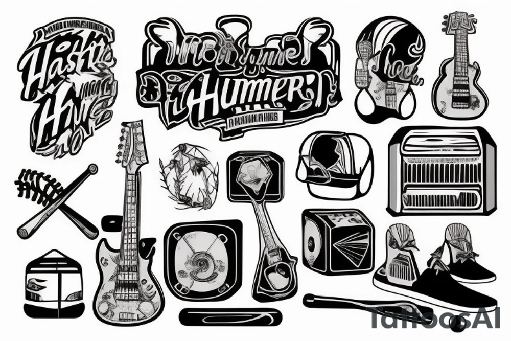 Softball
Music note
Hammer
Camping trailer tattoo idea