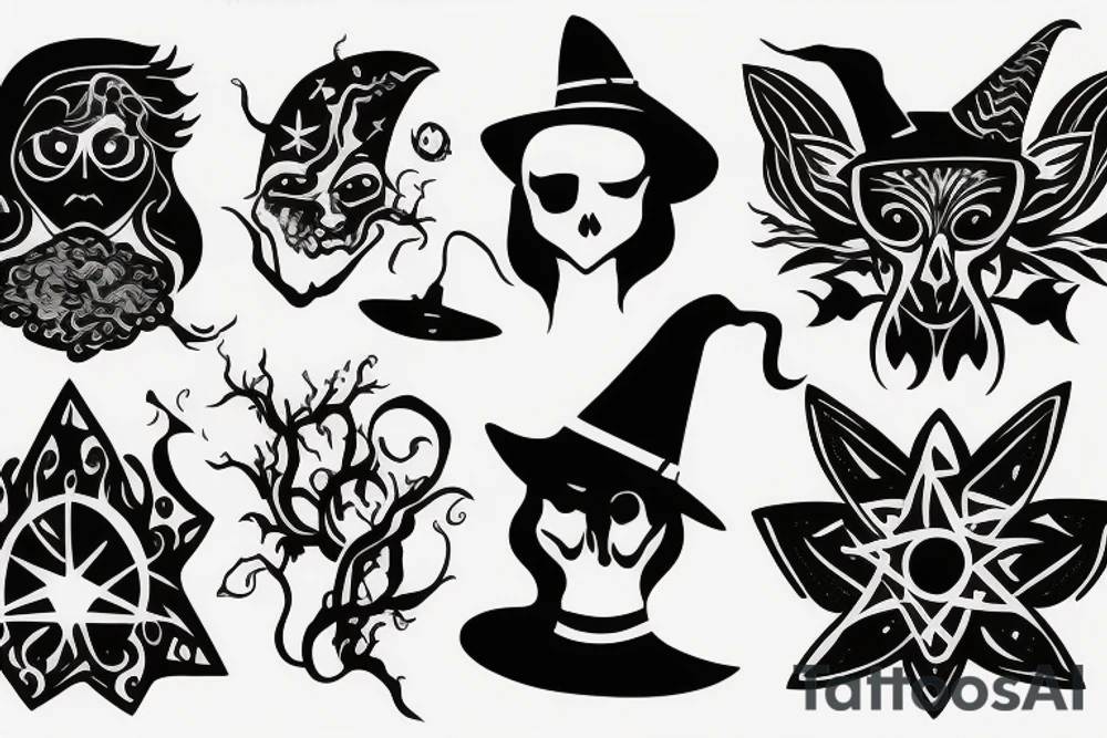 Witch tattoo idea
