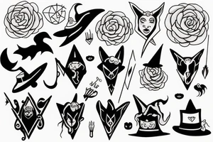 Witch tattoo idea