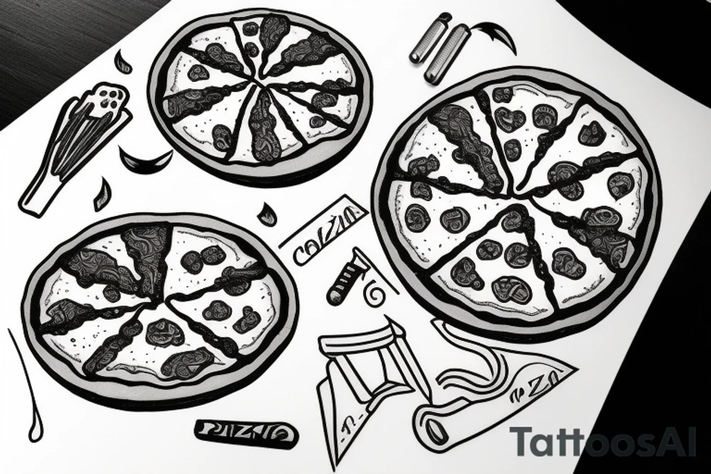 Pizza tattoo idea