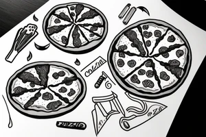 Pizza tattoo idea