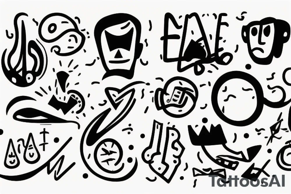 a lonely and helpless man who doesn't enjoy life at all tattoo idea