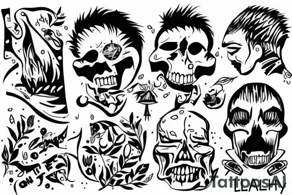 a lonely and helpless man who doesn't enjoy life tattoo idea