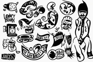 lonely and helpless man who doesn't enjoy life tattoo idea