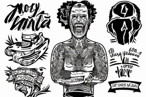 lonely and helpless man who doesn't enjoy life tattoo idea