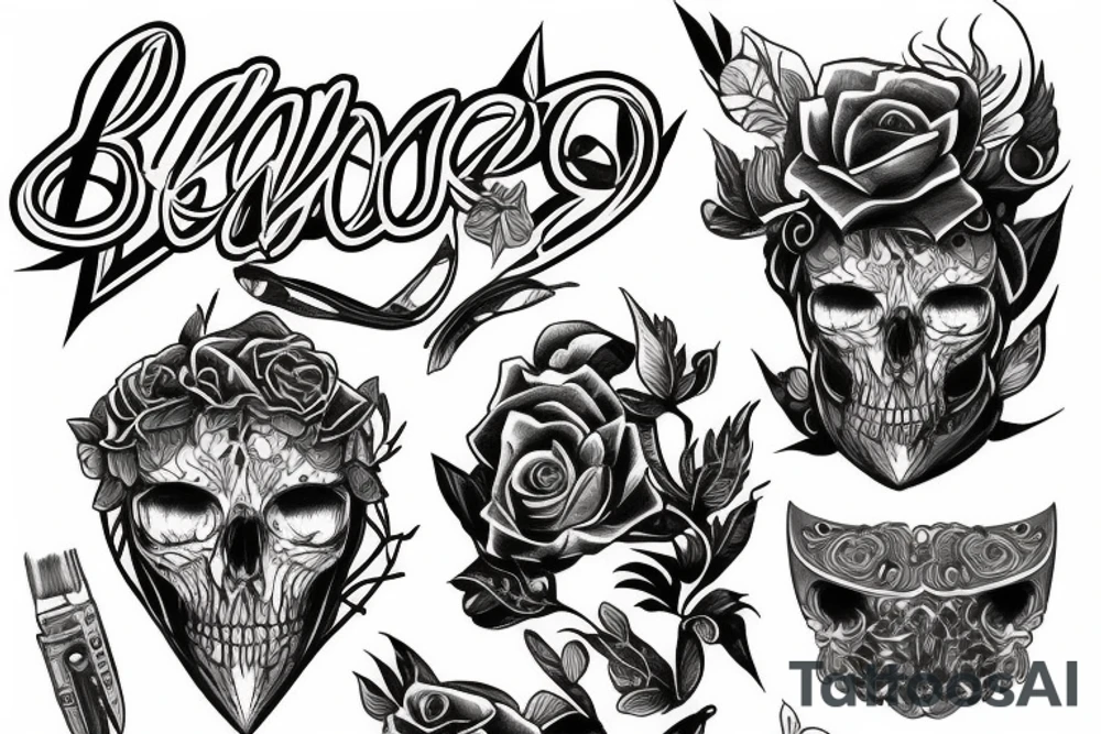 Cover blade marks tattoo idea