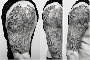 Fine line mother and son inspired tattoo tattoo idea
