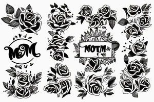 mother and son tattoo idea