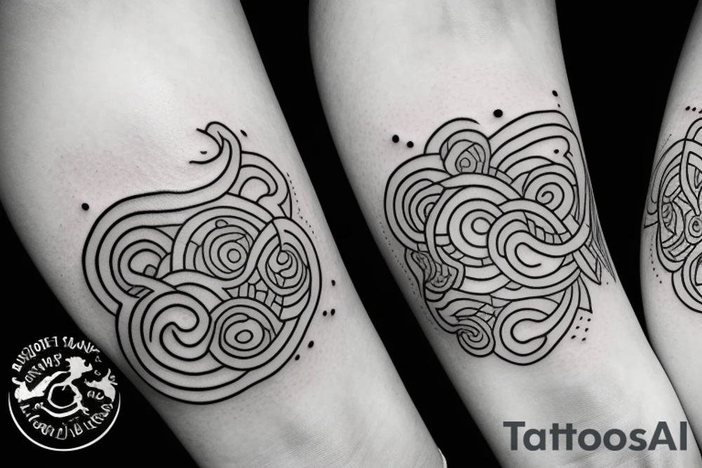 mother and son tattoo idea
