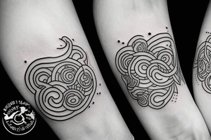 mother and son tattoo idea