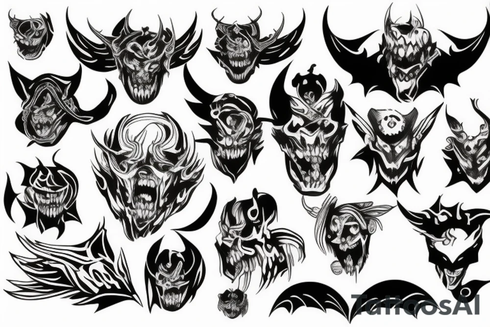 Demon tattoo idea