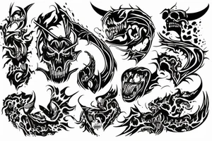 Demon tattoo idea