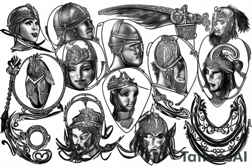 Gladiator in arena tattoo idea