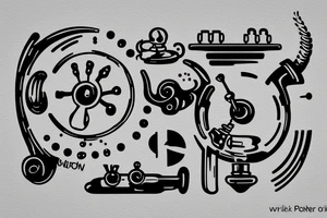 Handle of a portafilter machine tattoo idea