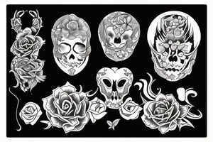 A tattoo for three  best friends tattoo idea