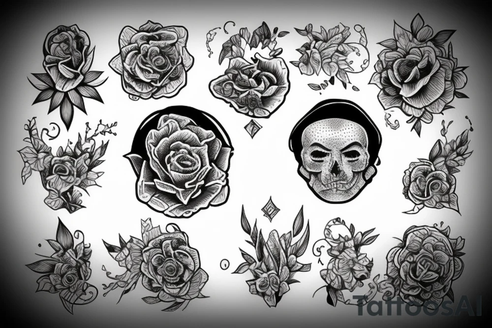 A tattoo for three  best friends tattoo idea