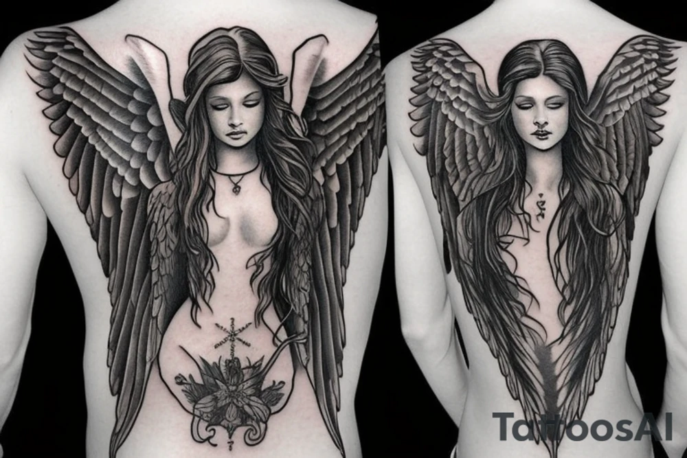 Angel tattoo idea