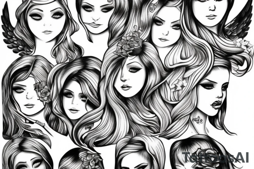 Angel tattoo idea