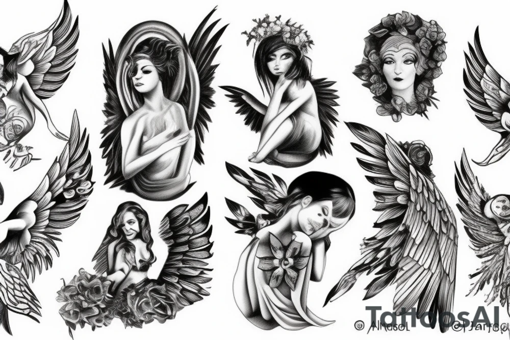 Angel tattoo idea