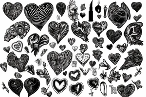 Broken ribcage with realistic heart sticking out tattoo idea