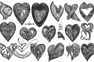 Broken ribcage with realistic heart sticking out tattoo idea