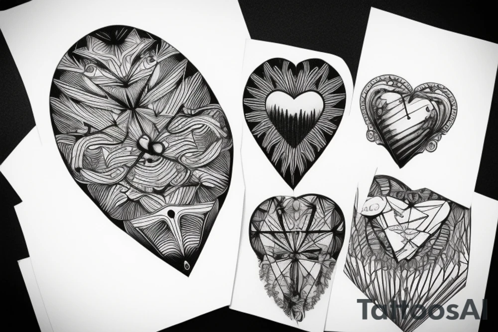 Broken ribcage with realistic heart sticking out tattoo idea Broken ribcage with realistic heart sticking out tattoo idea