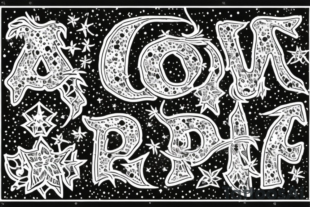 Quotation in typewriter font "non ducor, duco" surrounded by stargazing lilies tattoo idea