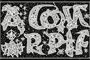 Quotation in typewriter font "non ducor, duco" surrounded by stargazing lilies tattoo idea