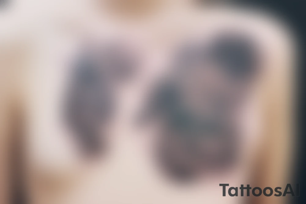 strong woman surrounded by technology and nature tattoo idea