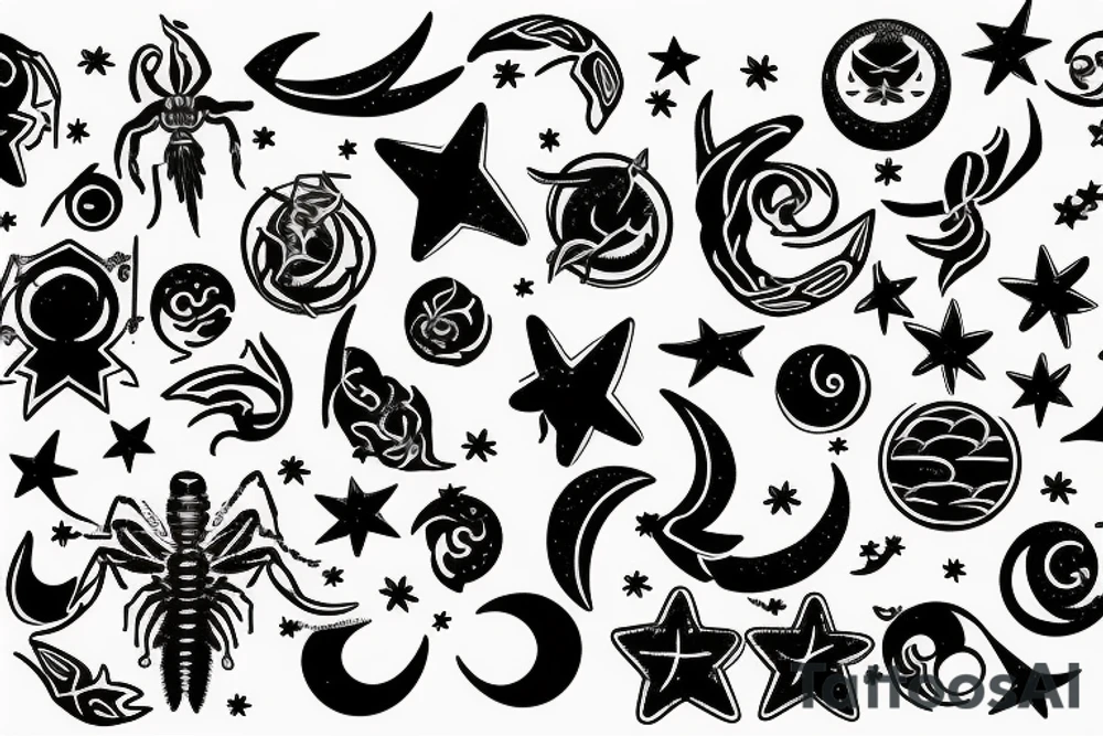 scorpio constellation
amongst stars and moon tattoo idea scorpio constellation
amongst stars and moon tattoo idea