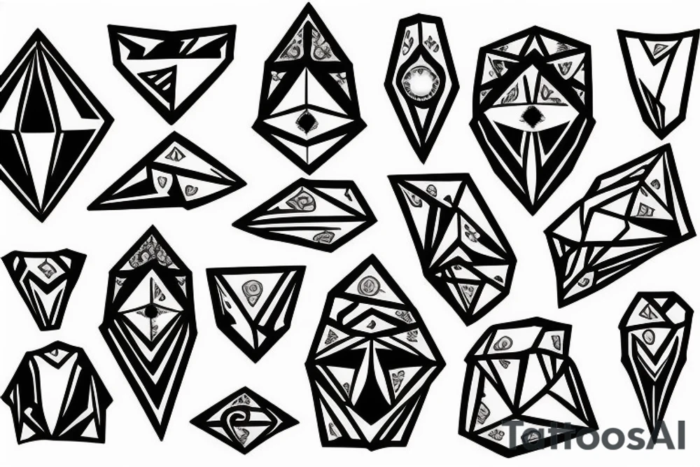 Diamond tattoo tattoo idea