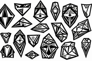 Diamond tattoo tattoo idea