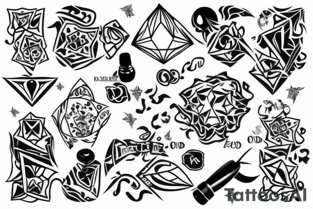 Diamond tattoo tattoo idea