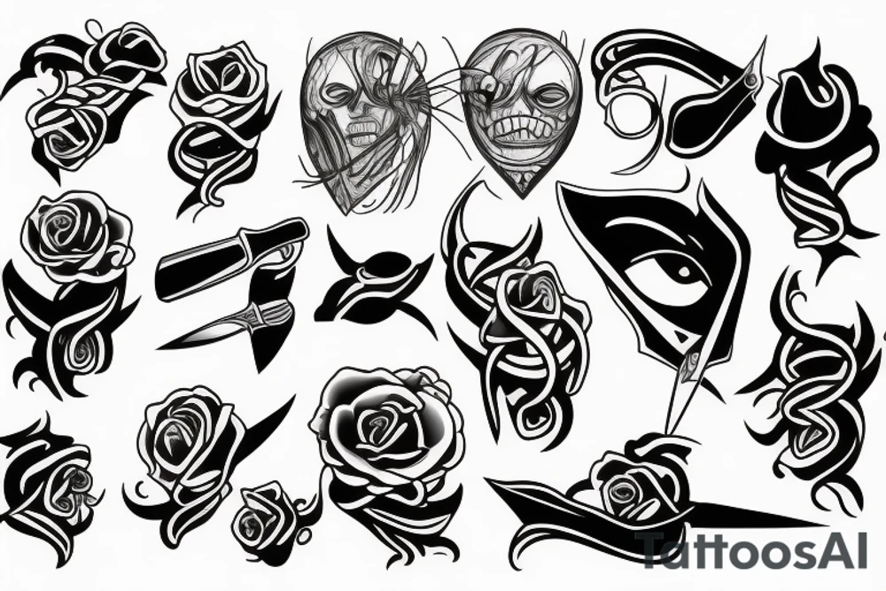 Twisted the knife, and opened your eyes tattoo idea